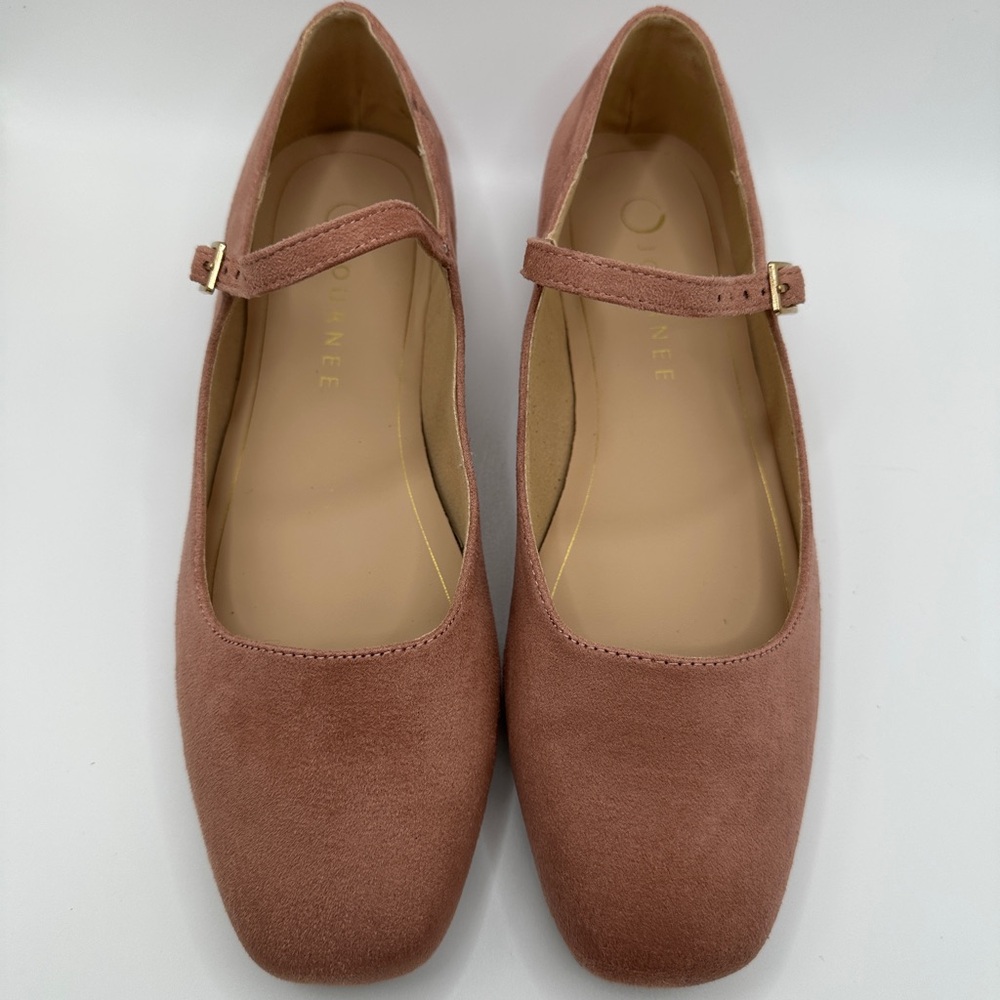 Journee Collection Rosewood Suede Mary Jane Flats - Picture 5 of 9